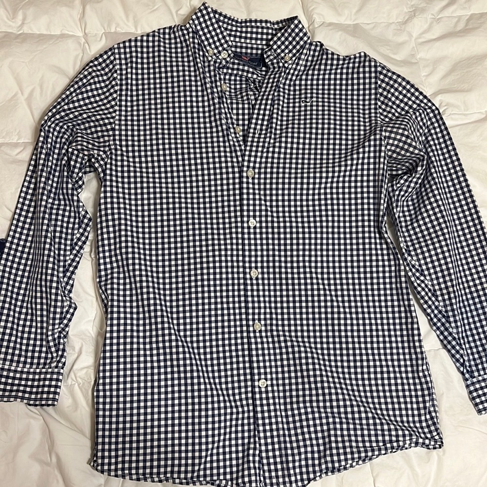 Vineyard Vines Button Down NavyCheckered